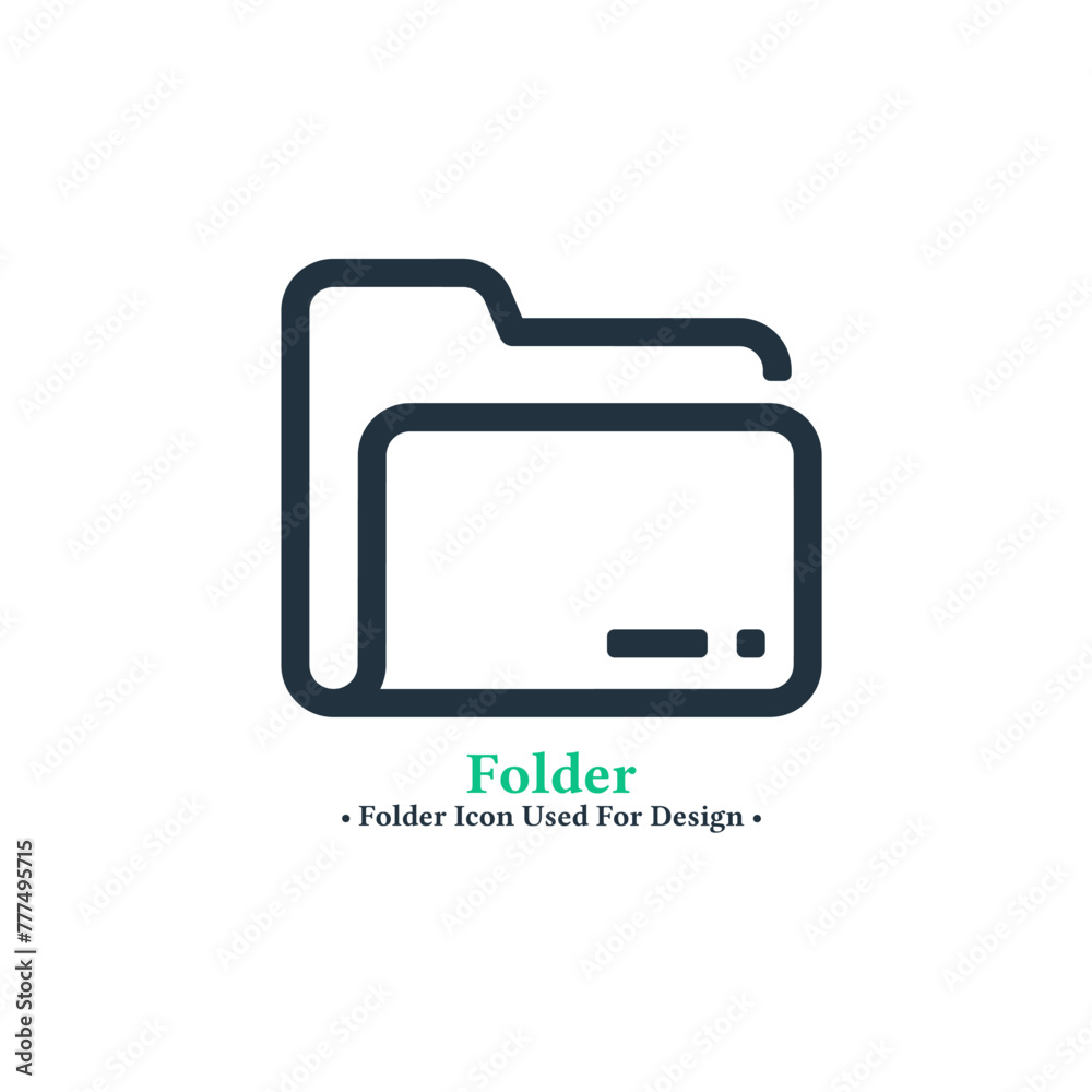 folder icon isolated on white background. folder symbol for web and mobile apps. folder icon isolated on white background. folder symbol for web and mobile apps.