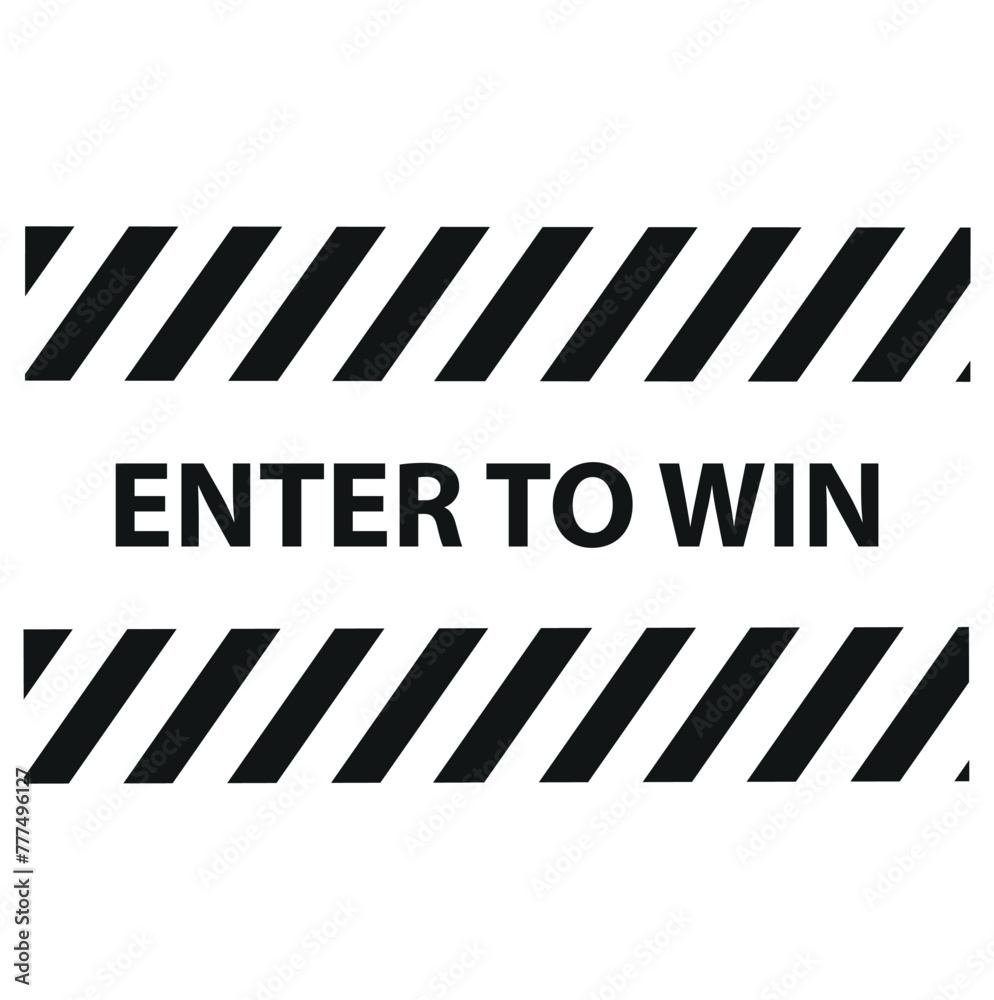 Enter to win on different background