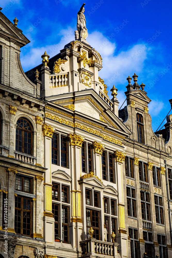 Grande Place buildings,  Brussels, Belgium