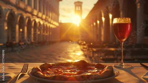 Pizza Panorama: Gourmet Delights with Italy's Historic Beauty