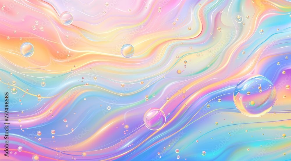 Obraz premium abstract colorful fluid background in pastel tones