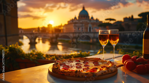 Gourmet Retreat: Indulging in Pizza Perfection by Italian Landmarks © Dino