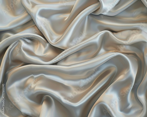 Luxurious silk fabric rippling in a gentle breeze, abstract , background