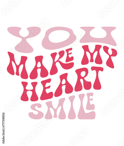 Retro, Valentine Day Craft Design. T-shirt Design. Illustration