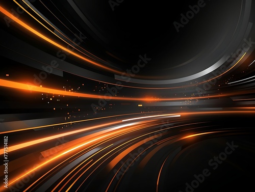 Abstract speed lines on the road with motion blur