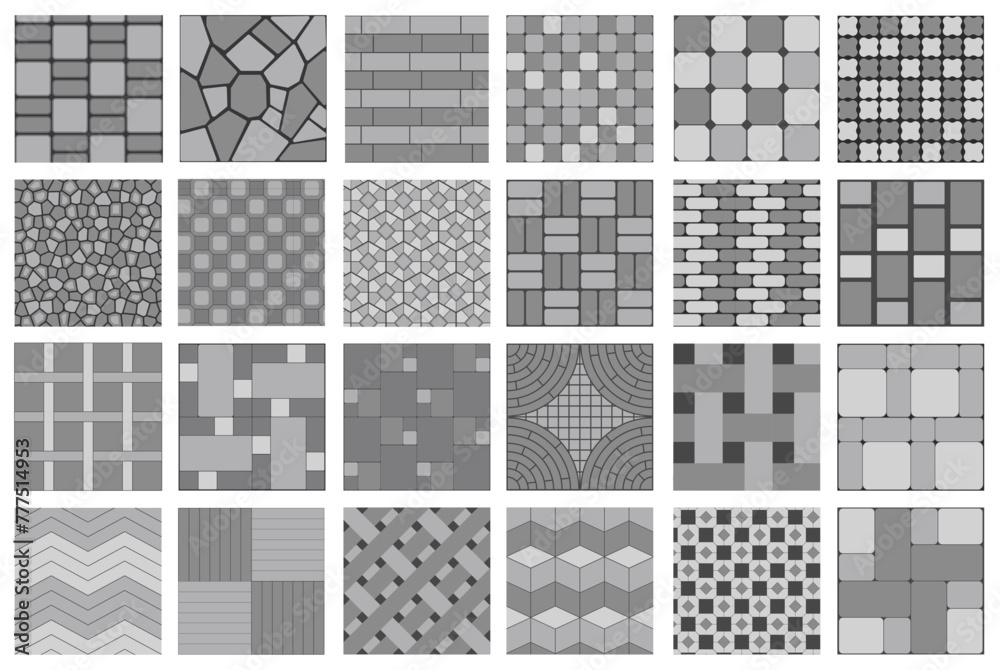 Stomp Floor Pattern Floor stone pattern. Pavement tile of stone, bricks and concrete Stock ...