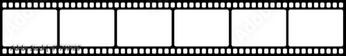 Vector blank cinema film strip.