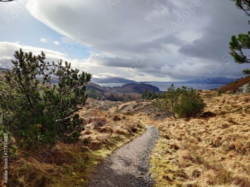 trail in the mountains - onich scotland