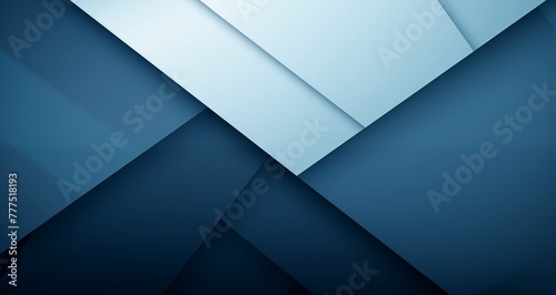 White blue abstract modern background for design. 3D effect. Diagonal lines. Triangles. Gradient. Metallic sheen. Web banner. Wide. Panoramic. Dark. Geometric shapes. photo