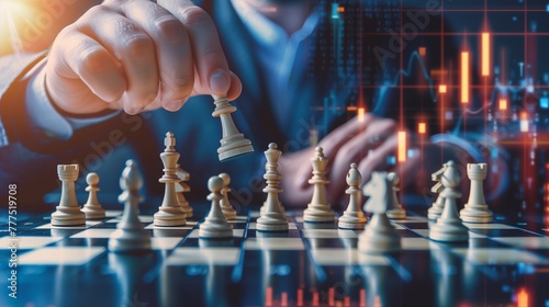Strategic Chess Moves and Financial Graphs