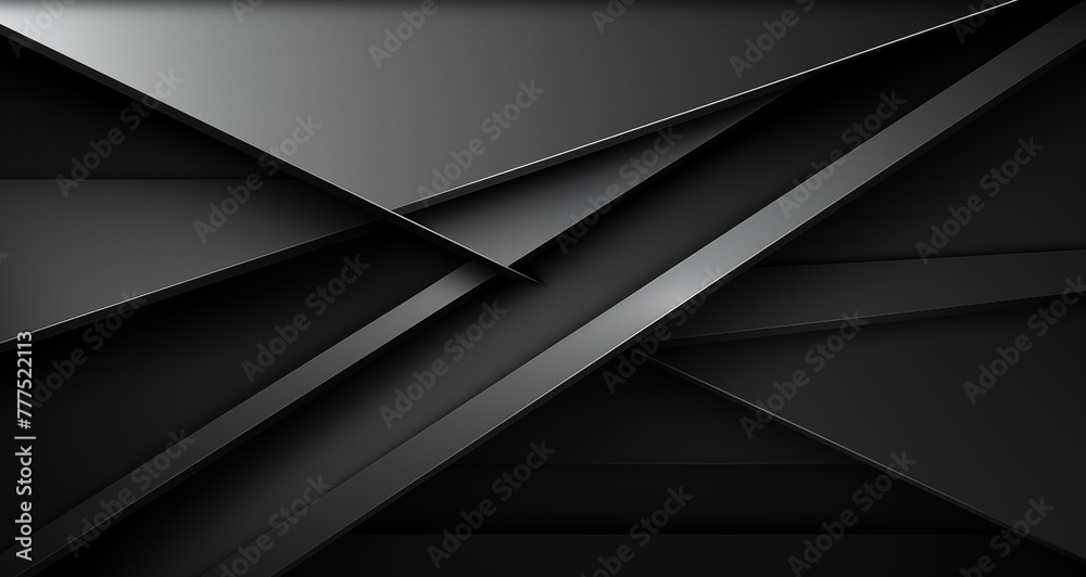 White Brown abstract modern background for design. 3D effect. Diagonal lines. Triangles. Gradient. Metallic sheen. Web banner. Wide. Panoramic. Dark. Geometric shapes.