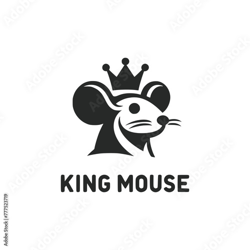 king mouse glory logo vector illustration template design