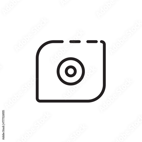 Digital Camera Photo Line Icon