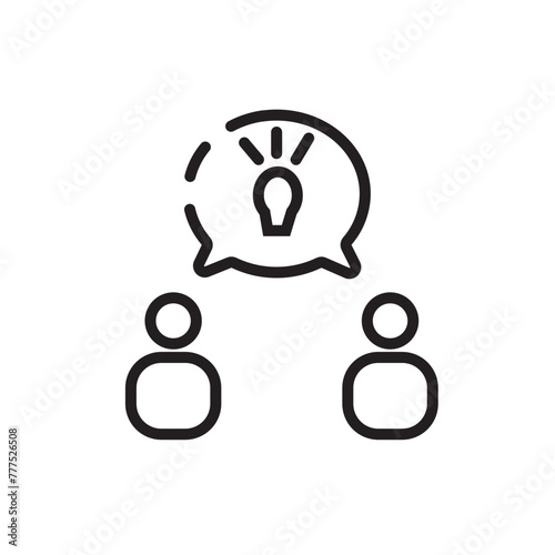Team Designing Courses Line Icon