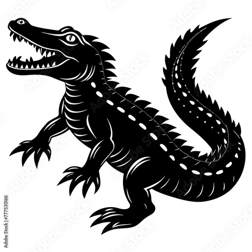 crocodile silhouette vector illustration turnstone house Cute cartoon dragon characters Holiday t shirt Hand drawn trendy Vector illustration svg crocodile face dragon on black background 