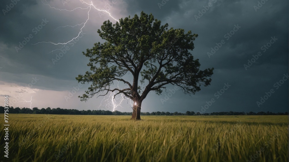 Obraz premium tree in the field