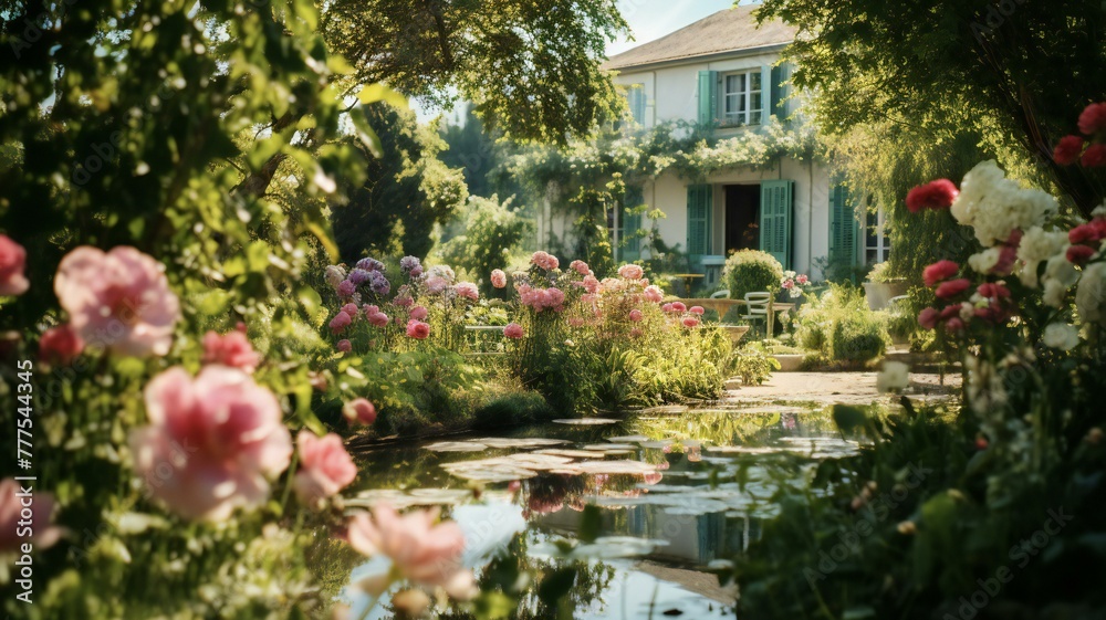 House in beautiful garden