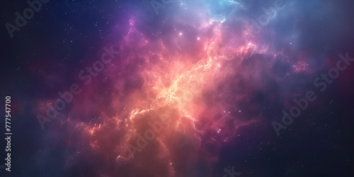 galaxy generation  nebula huge space view  abstract background celestial bodies and cosmic elements.  