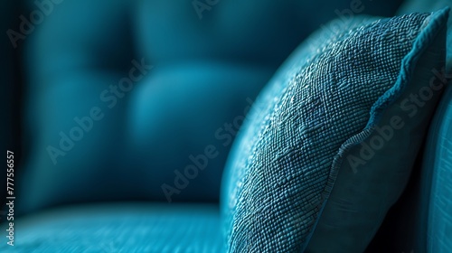 an image using Pillow, emphasizing blue tones, selective focus, and providing a designated space for text attractive look photo