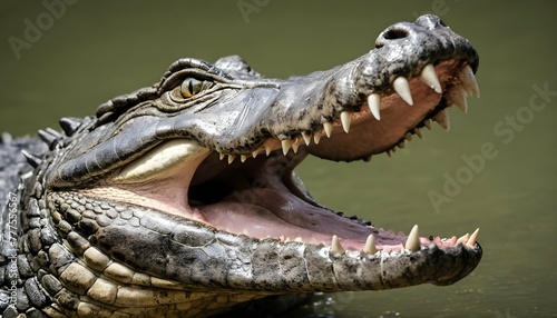 An-Alligator-With-Its-Jaws-Open-Wide-Revealing-It- 2 © Sekkina