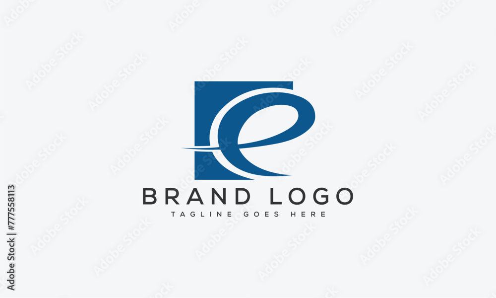 letter E logo design vector template design for brand