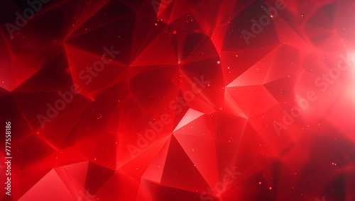A red abstract background with a lot of dots