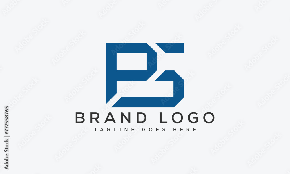 Fototapeta premium letter PS logo design vector template design for brand