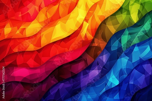 Abstract background of pride colors for queer Pride Month in June, LGBTQIA+-pride or LGBT pride, queer flag, background for lesbian, gay, transgender, queer, intersex, agender, asexual, non binary photo
