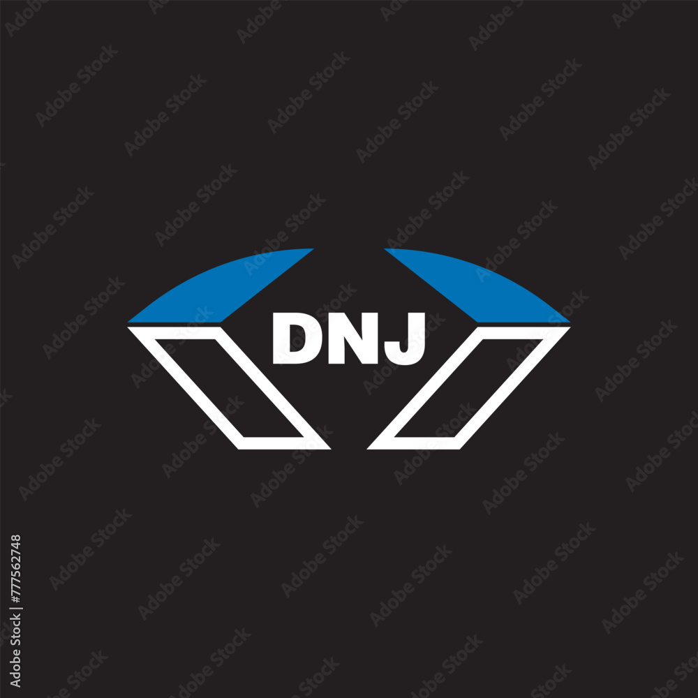 DNJ letter logo design on white background. DNJ logo. DNJ creative initials letter Monogram logo icon concept. DNJ letter design DNJ letter logo design on white background. DNJ logo. DNJ creative initials letter Monogram logo icon concept. DNJ letter design