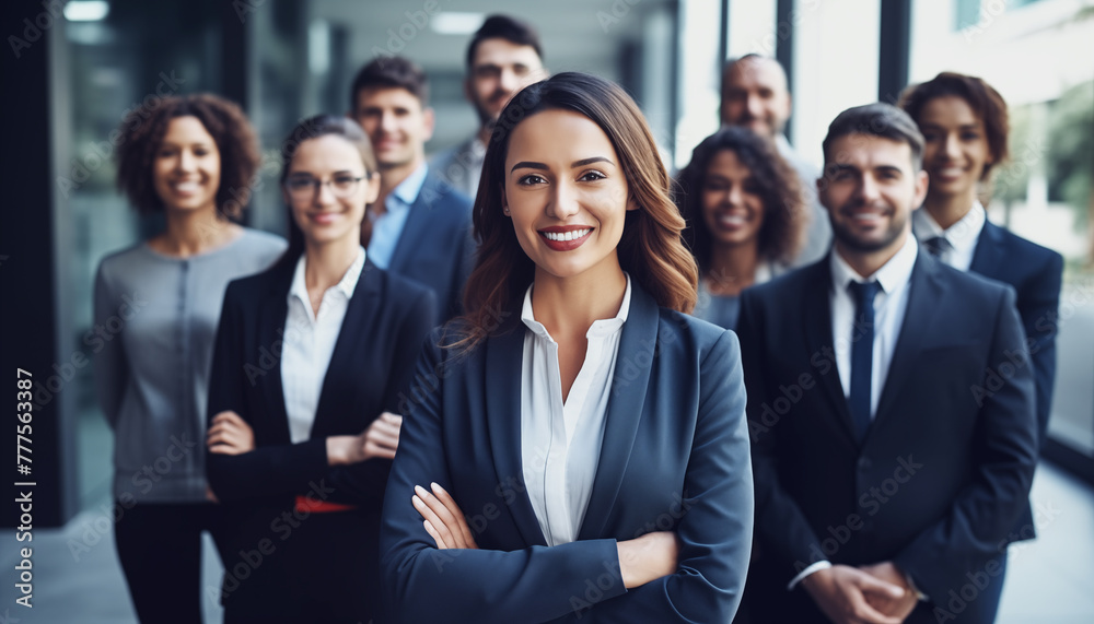 Portrait shot of a group of business professionals and modern multi ethnic business team Portrait shot of a group of business professionals and modern multi ethnic business team