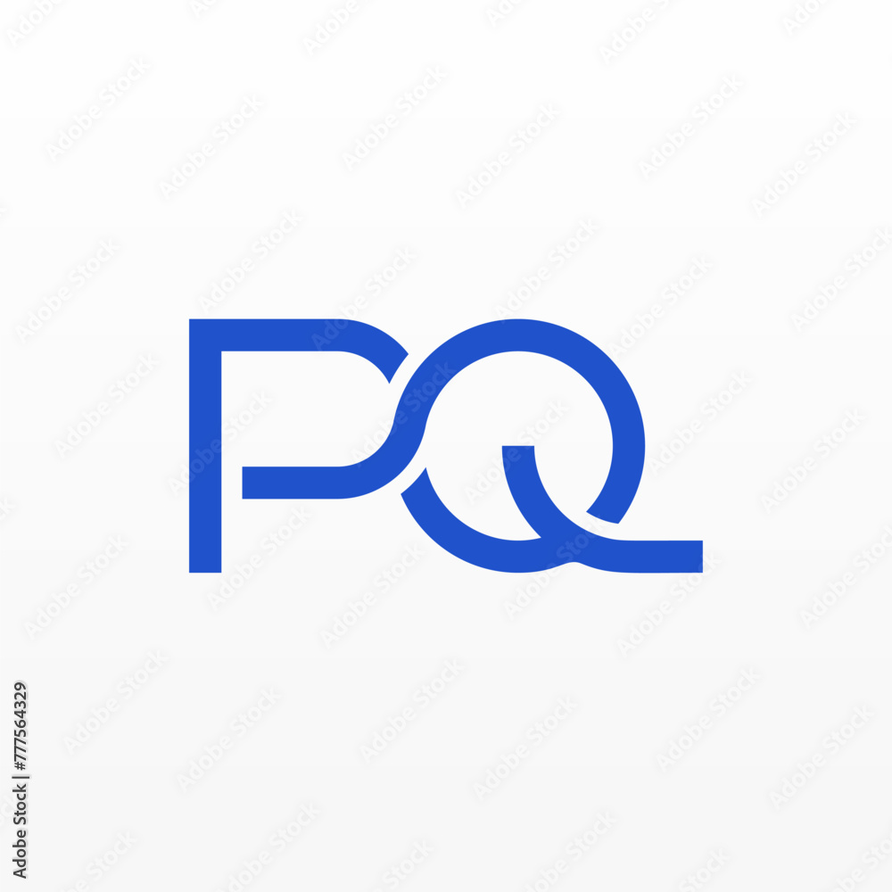 Modern minimal style PQ initial logo suitable for business Modern minimal style PQ initial logo suitable for business