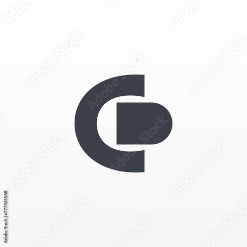 CD initials logo with a modern minimal style suitable for individual businesses