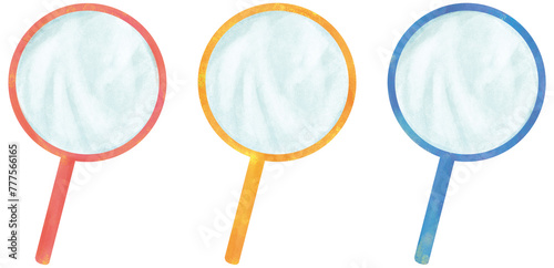 金魚すくいのポイのイラストセット