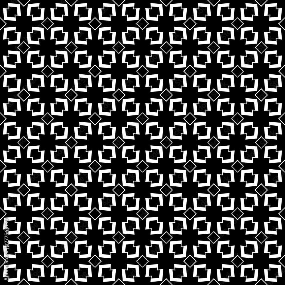 Black and white seamless abstract pattern. Background and backdrop. Grayscale ornamental design. Black and white seamless abstract pattern. Background and backdrop. Grayscale ornamental design.