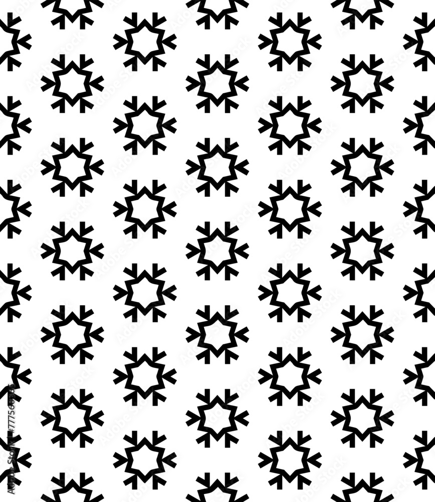 Black and white seamless abstract pattern. Background and backdrop. Grayscale ornamental design. Black and white seamless abstract pattern. Background and backdrop. Grayscale ornamental design.