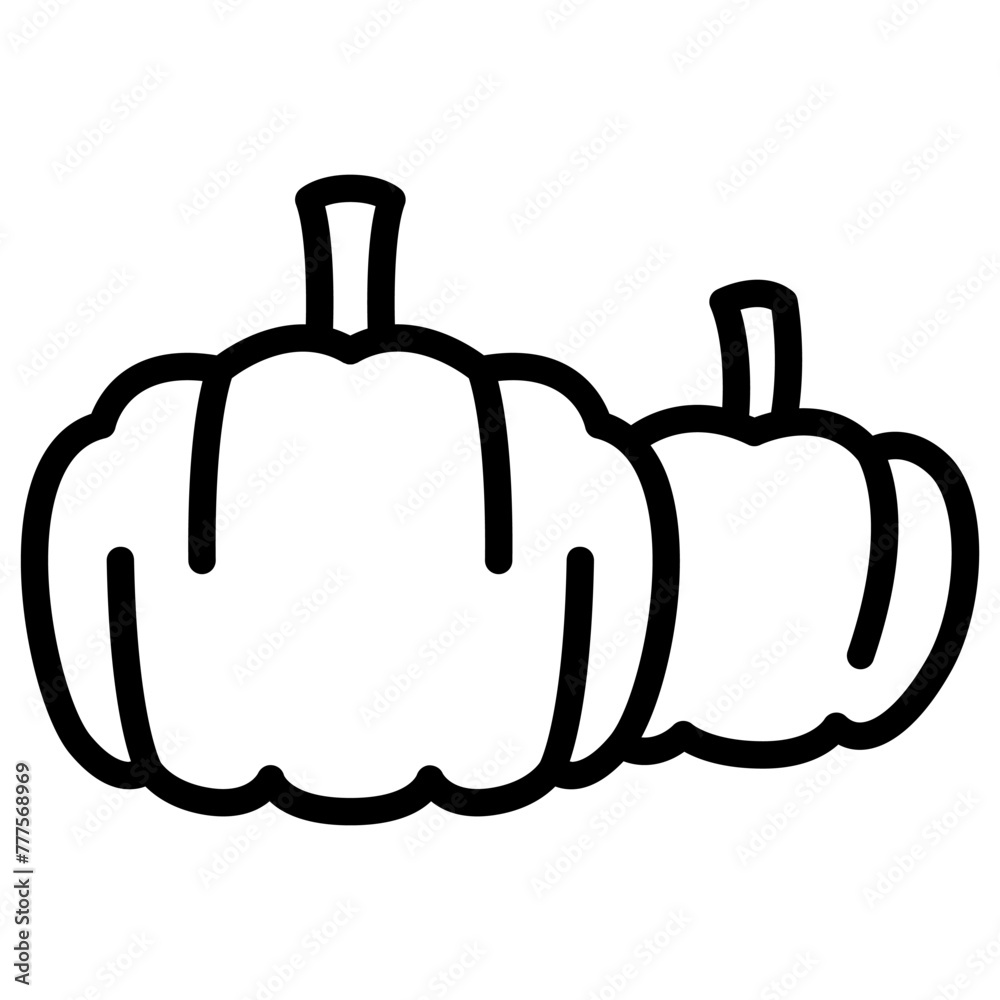 Obraz premium Pumpkin icon