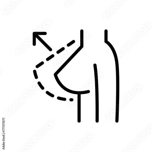 Breast augmentation icon