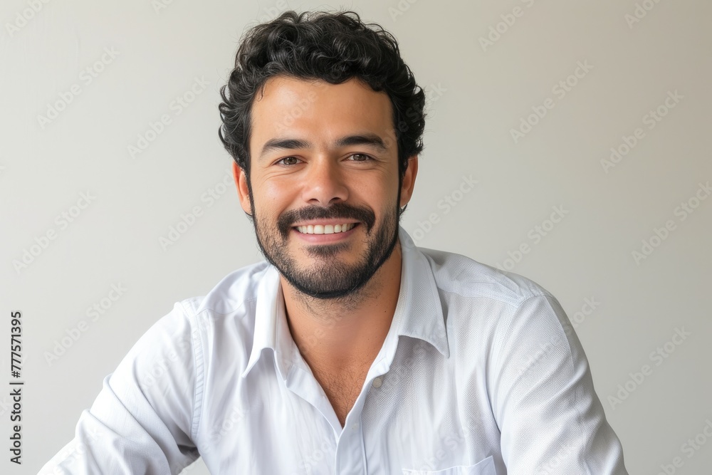 Fototapeta premium Professional Brazilian Man in Corporate Setting