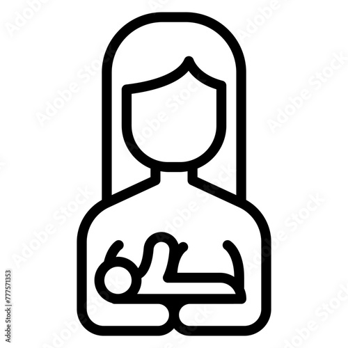Breast feeding icon