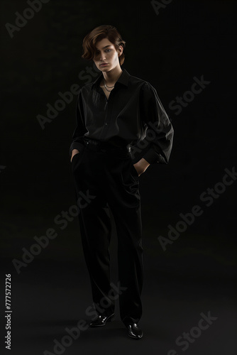 Elegant Sophistication in Black Attire - Timeless Fashion Banner