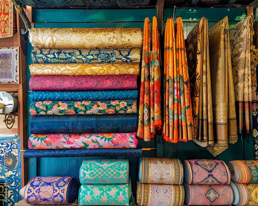 Intricate Thai silk weaving and traditional handicrafts