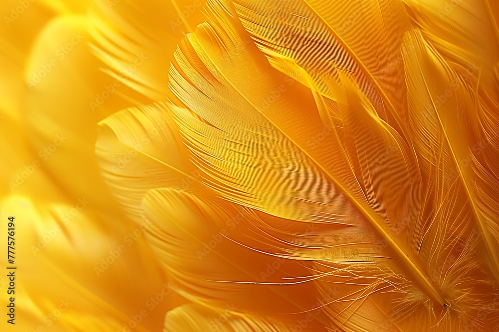 Soft Feathers in Golden Hue Soft Feathers in Golden Hue