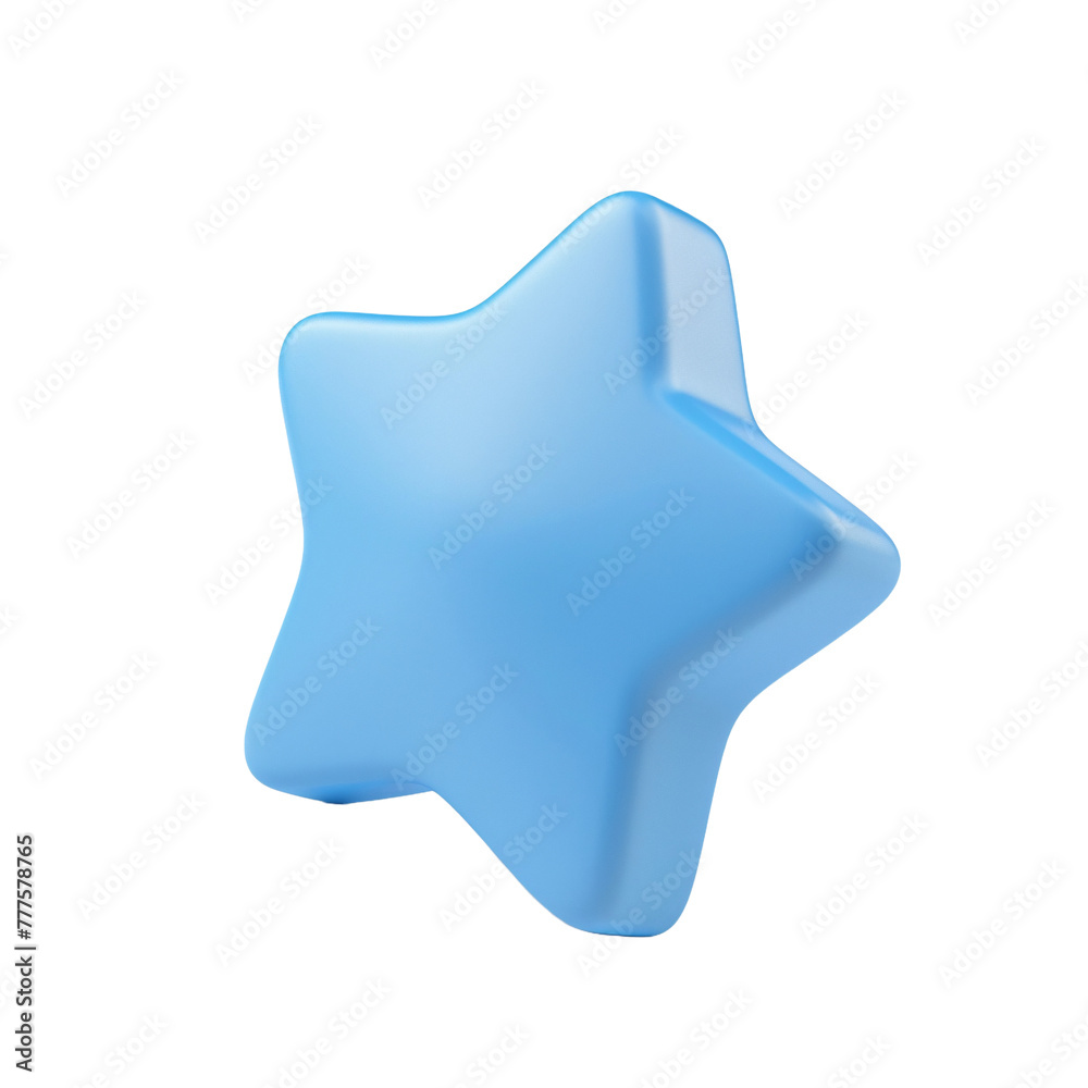 blue star icon. 3d rendering of smooth blue star isolated on transparent background. ai generative, blue star icon. 3d rendering of smooth blue star isolated on transparent background. ai generative,