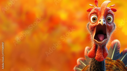 funny cartoon thanksgiving turkey wallpaper orange yellow 