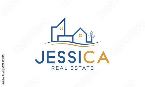 Real Estate Logo Design Vector. Creative building structure architecture, construction