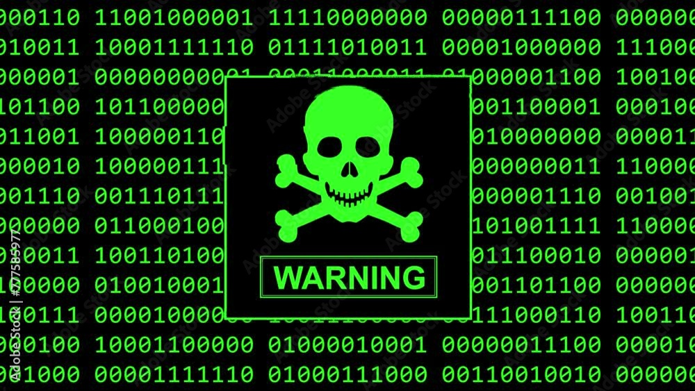 Green binary code - Jolly Roger