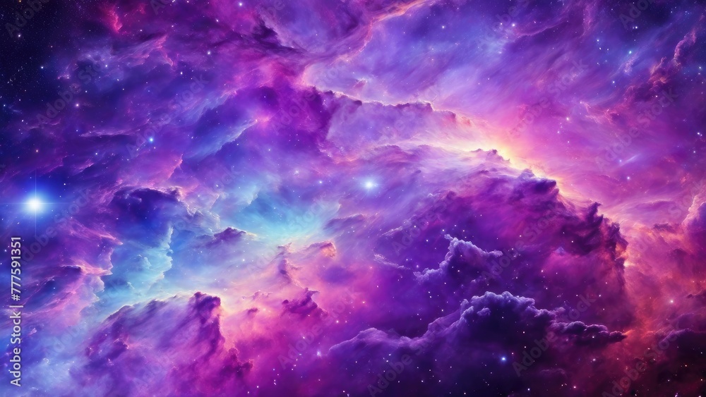Beautiful colorful galaxy clouds nebula background wallpaper, space and cosmos