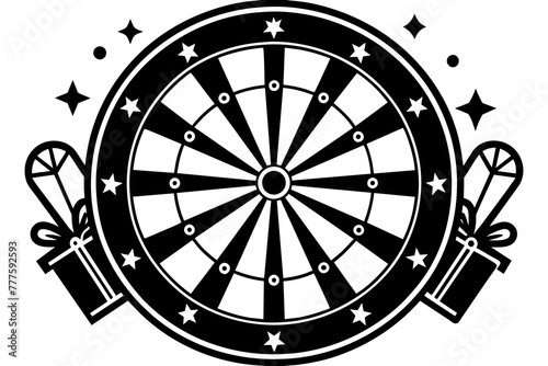 darts on white select-the-target-market vector illustration