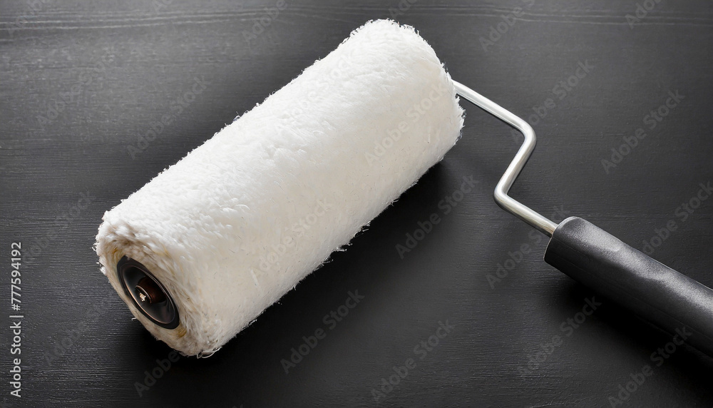 Obraz premium paint roller on a wall