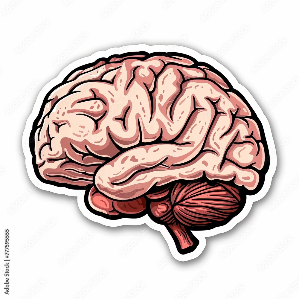 Obraz premium human brain sticker